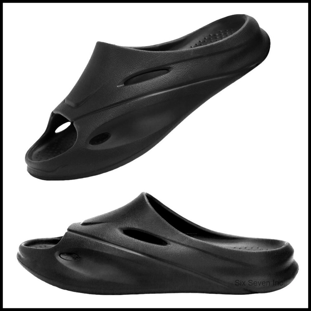 Men's Orthotic Recovery Sandals Arch Support Plantar Fasciitis Slides